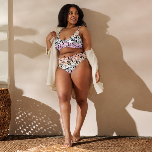 Lesbian Pride Aloha High-Waisted Bikini